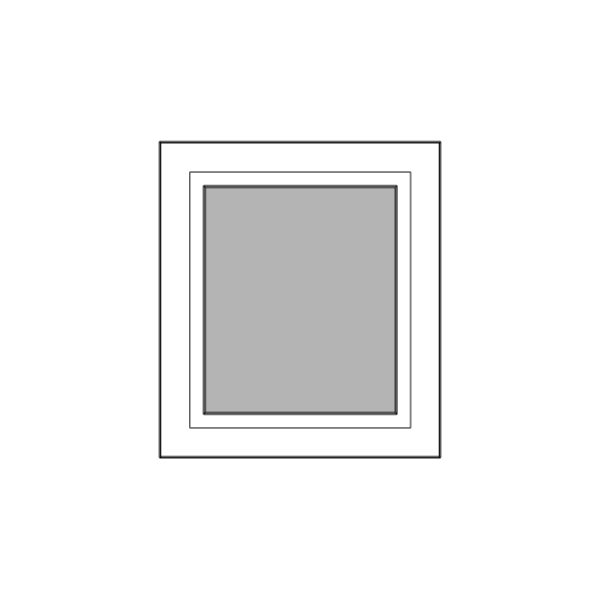 Enkel raamkozijn  draaikiep 800 x 900 mm HR++ glas