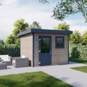 Kunststof tuinhuis Milano plat dak enkele deur Kunststof tuinhuis Milano plat dak enkele deur